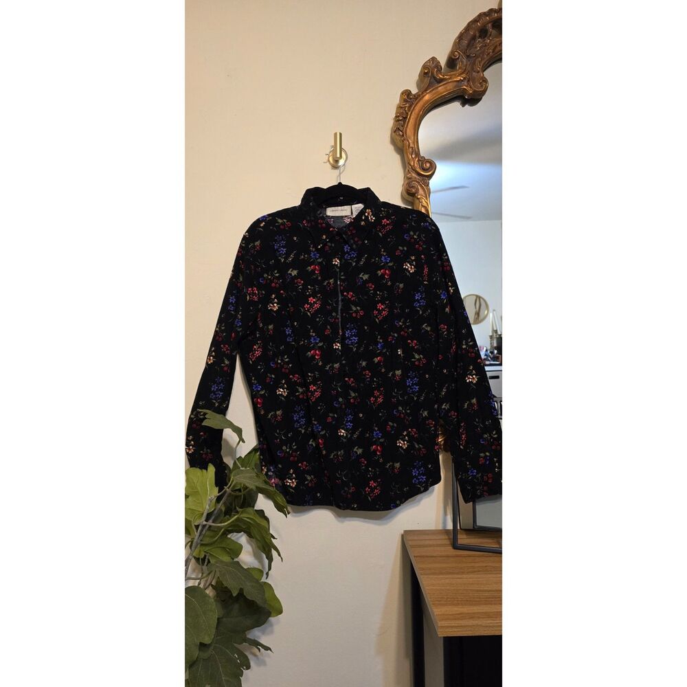 Lemongrass Floral Corduroy Button Up Size XL